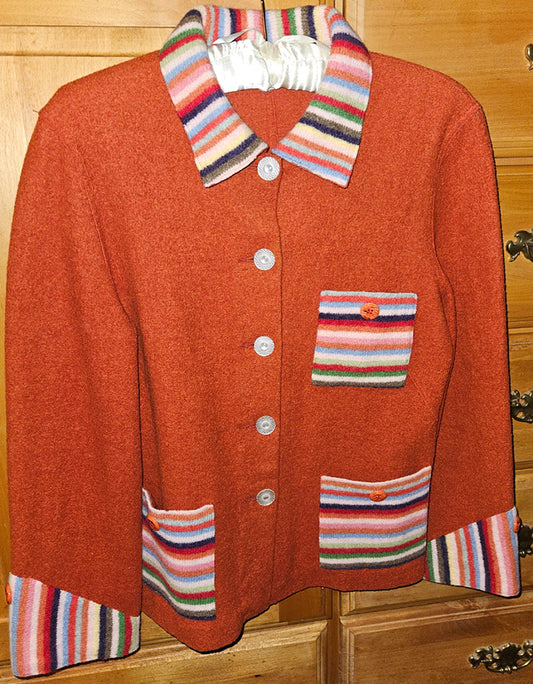 Sweaterfelt button up Jacket